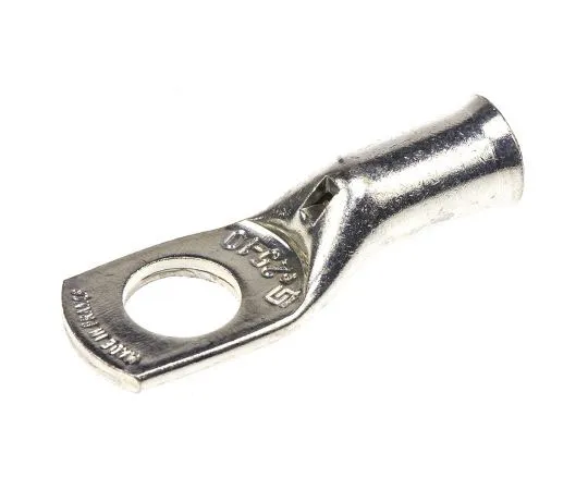 63-7486-50　TE Connectivity XCT Series Uninsulated Tubular Ring Terminal, 10mm Stud Size, 25mm² to 25mm² Wire Size　710026-7