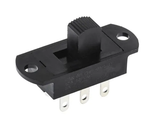 63-7406-51　Panel Mount Slide Switch Double Pole Double Throw (DPDT) 12 A @ 125 V ac Slide　S602031SS03Q