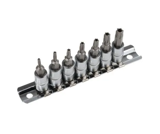 63-7455-95　RS Pro Torx Driver Bit 7 pieces, T10, T15, T20, T25, T30, T40, T8　262-0224