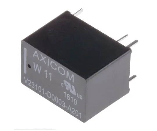 63-7451-60　TE ConnectivityW11 SPDT Non-Latching Relay PCB Mount, 5V dc Coil, 1A　V23101D3A201