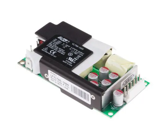 63-7513-76　EOS 50W 1 Output Embedded Switch Mode Power Supply SMPS, 10A, 5V dc Open Frame　LFVLT60-1000