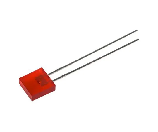 63-7407-46　1.9 V Red LED Rectangular Through Hole, Broadcom HLMP-0301　HLMP-0301