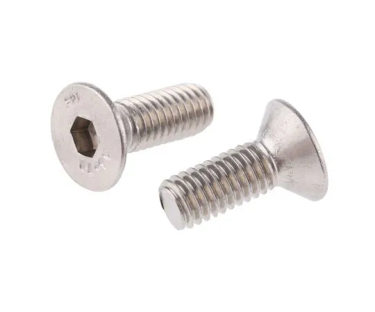 63-7438-16　RS Pro M6 x 16mm Hex Socket Countersunk Screw Plain Stainless Steel　232-8467