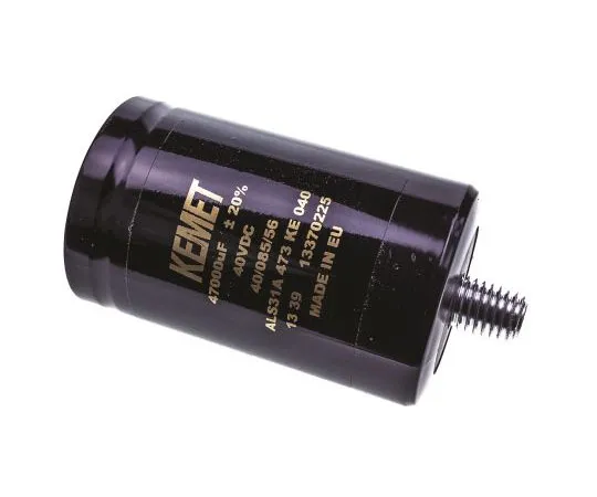 63-7516-93　KEMET 47000μF 40V dc Aluminium Electrolytic Capacitor, Stud Mount 51 x 82mm +85°C 51mm 82mm　ALS31A473KE040