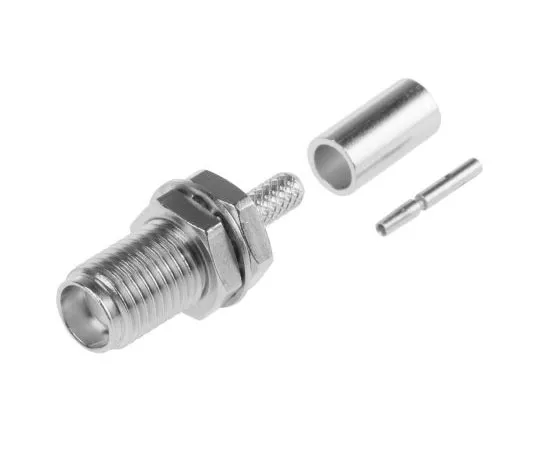 63-7532-39　Radiall Straight 50Ω Panel Mount Bulkhead Fitting SMA Bulkhead, Crimp Termination RD316　R124313120W