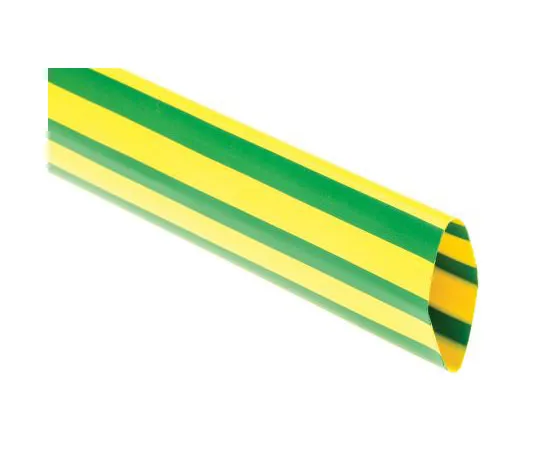 63-7498-96　TE Connectivity Green/Yellow No Heat Shrink Tubing 19mm Sleeve Dia. x 1.5m Length, DCPT Series 2:1 Ratio　DCPT-19/9-45-1.5M