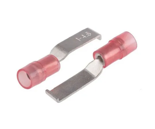 63-7460-06　RS PRO Hooked Insulated Crimp Blade Terminal 17.4mm Blade Length, 0.5mm² to 1.5mm², 22AWG to 16AWG, Red　267-4372