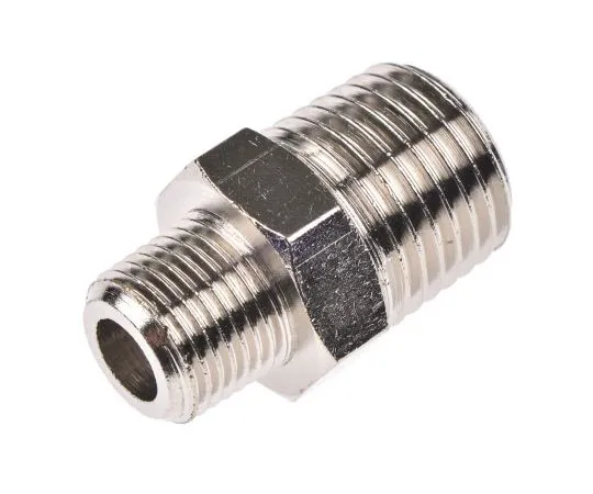 63-7510-50　Legris LF3000 20 bar Brass Pneumatic Straight Threaded Adapter, R 1/8 Male Male　0900 10 13