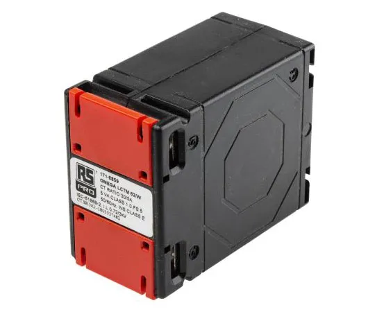 63-7394-54　RS PRO Clip Fit Circuit Transformer, , 62 x 40mm diameter , 30A Input, 5 A Output, 30:5　171-8859