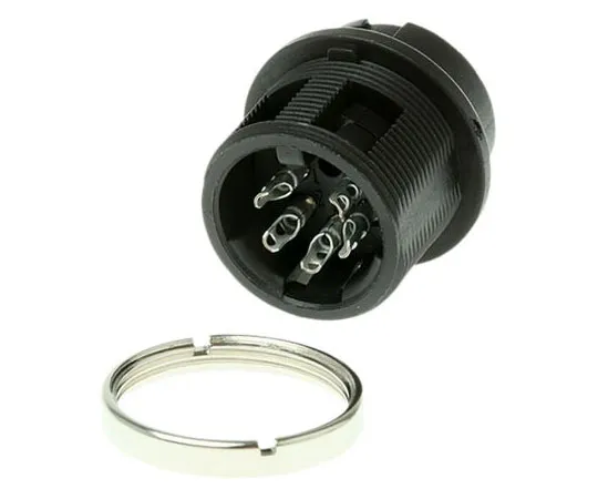 63-7465-63　Amphenol C091B Series M16 Panel Mount Connector, 5 contacts Socket　T3377000