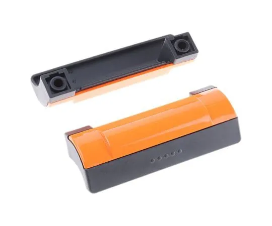 63-7469-01　Elesa Matte Black, Orange Plastic Concealed Fixings Drawer Handle, 114mm　265111-C2