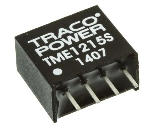 63-7429-07　TRACOPOWER TME 1W Isolated DC-DC Converter Through Hole, Voltage in 10.8 → 13.2 V dc, Voltage out 15V dc　TME 1215S