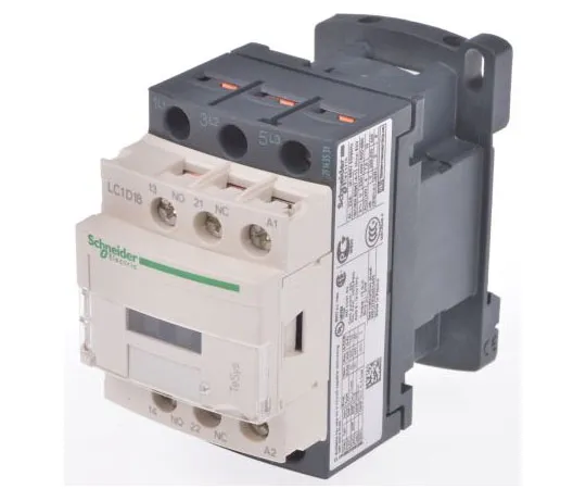 63-7527-58　Schneider Electric 3 Pole Contactor, 18 A, 400 V ac Coil, TeSys D, 3NO, 7.5 kW　LC1D18V7