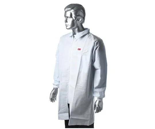 63-7392-15　3M White Lab Coat, Laboratory PE L　4440ZL