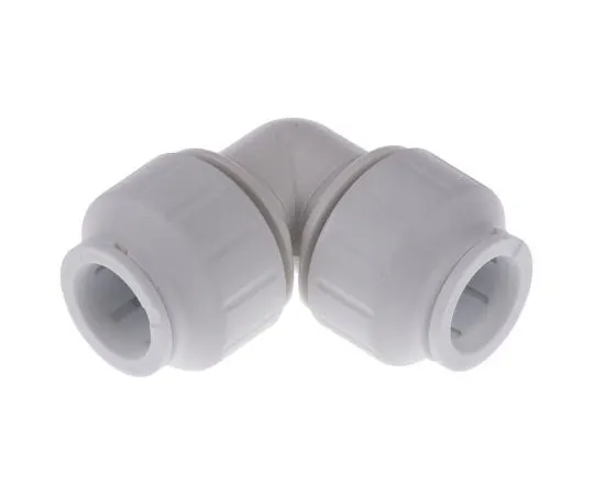 63-7539-63　John Guest PEM0315W 90° Elbow PVC Pipe Fitting, 15mm dia.　PEM0315W