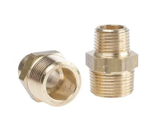 63-7484-97　Legris Brass 3/4 in BSPT Male x 1/2 in BSPT Male Straight Adapter Threaded Fitting　0121 27 21