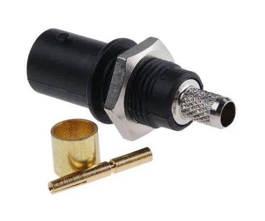 63-7434-31　Multi Contact Straight Panel Mount Bulkhead Fitting BNC Connector, jack, Crimp Termination, RG58　67.9766-21