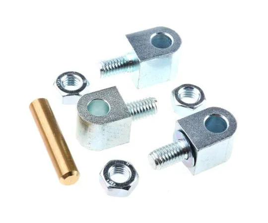 63-7529-37　Pinet Zinc Plated Steel Stud Hinge Bolt-on, 49mm x 16mm　72-A-3857