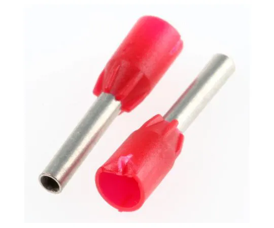 63-7407-30　Legrand Starfix Series Insulated Crimp Bootlace Ferrule, 8mm Pin Length, 1.7mm Pin Diameter, 1mm² Wire Size, Red　0 376 63