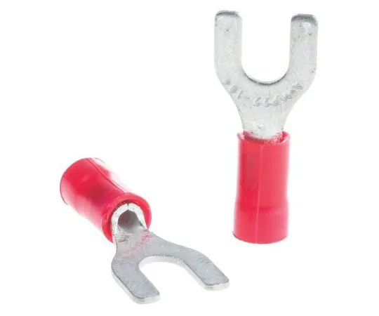 63-7362-55　TE Connectivity PLASTI-GRIP Series Insulated Crimp Spade Connector, 0.26mm² to 1.65mm², 22AWG to 16AWG, M4 Stud Size　34155