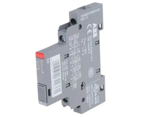 63-7547-33　ABB HK1, NO/NC (2), Auxiliary Contact, Side Mount, 2 A dc, 6 A ac　1SAM201902R1001  HK1-11