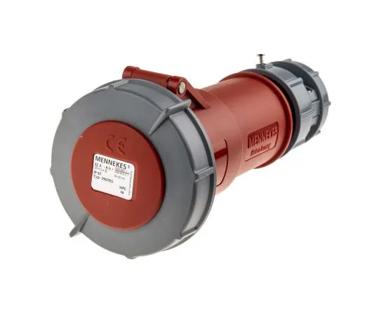 63-7439-91　Mennekes PowerTOP Series, IP67 Red Cable Mount 3P+N+E Industrial Power Socket, Rated At 32A, 415 V　3907