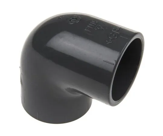 63-7425-90　Georg Fischer 721101107 90° Elbow PVC Pipe Fitting, 19mm dia.　721101107