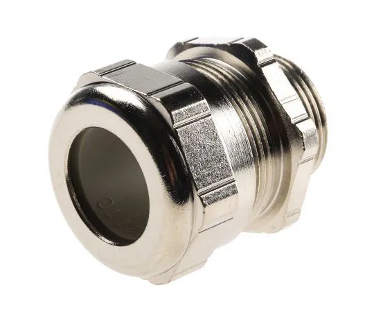 63-7457-59　RS M25 Cable Gland, Nickel Plated Brass, IP68　264-7415
