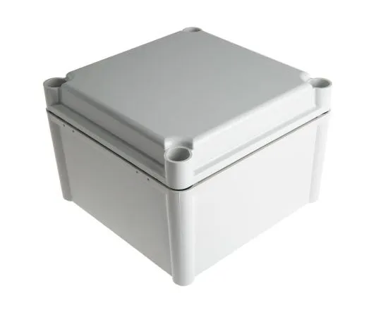 63-7413-09　Fibox SOLID PC, Polycarbonate Enclosure, IP67, 188 x 188 x 130mm　PC 1919 13 G ENCLOSURE