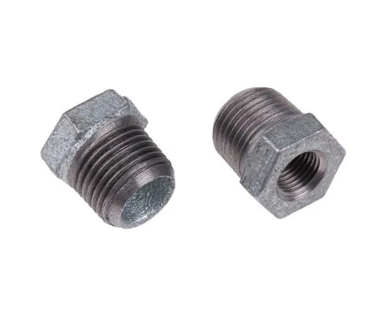 63-7443-83　Georg Fischer Malleable Iron Fitting Reducer Bush, 1/2 in BSPT Male (Connection 1), 1/4 in BSPP Female (Connection 2)　770241219
