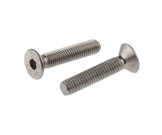 63-7438-15　RS Pro M5 x 25mm Hex Socket Countersunk Screw Plain Stainless Steel　232-8445