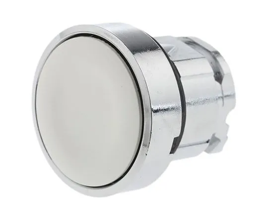 63-7515-48　Schneider Electric, Harmony XB4 White Flush, Flush Illuminated Push Button Head, 22mm Latching　ZB4BH01