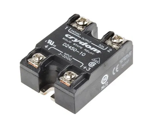 63-7471-46　Sensata / Crydom 50 A rms Solid State Relay, Instantaneous, Panel Mount, SCR, 280 V rms Maximum Load　D2450-10