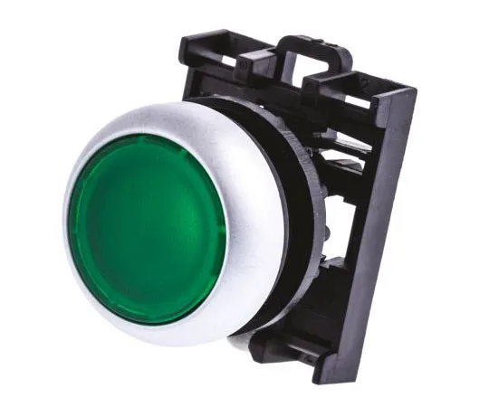 63-7526-57　Eaton M22 Series, Green Push Button Head, Momentary, 22mm Cutout　78635803 & M22-DL-G+M22-A