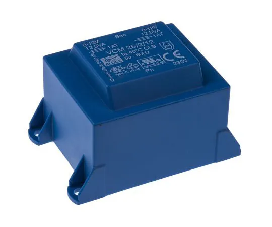 63-7500-61　12V ac 2 Output Through Hole PCB Transformer, 25VA　VCM 25/2/12
