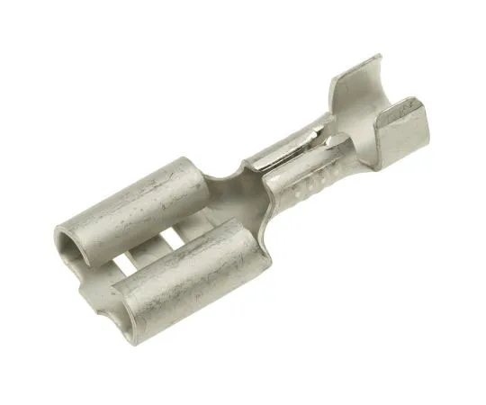 63-7446-66　TE Connectivity FASTON .250 Series Crimp Receptacle, 6.35 x 0.81mm, 0.8mm² to 1.3mm², 18AWG to 16AWG, Tin Plated　41729-2