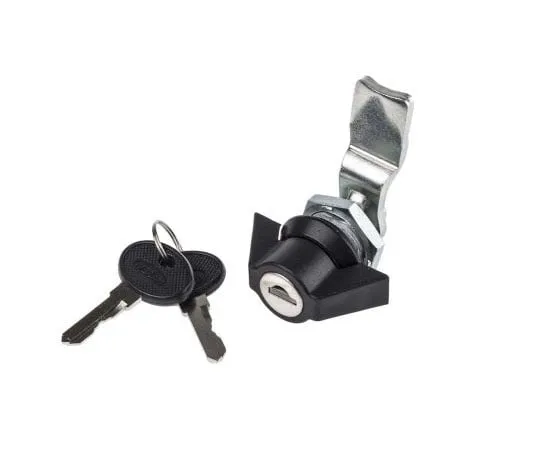 63-7374-44　RS PRO Polyamide Zinc Alloy Black Cabinet Lock, Key to unlock　146-1795