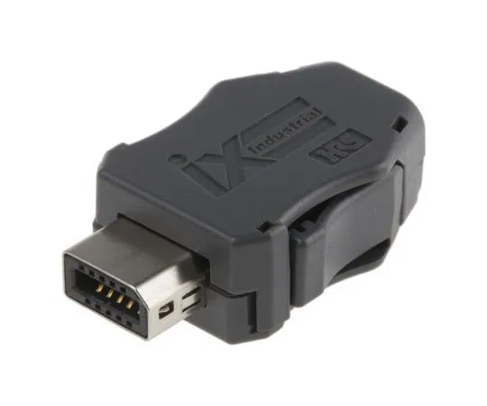 63-7383-70　Hirose IX Industrial Series, Male Ethernet Connector　IX40G-A-10S-CV(7.0)