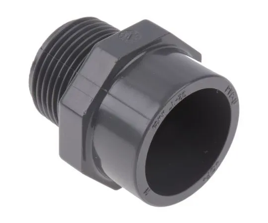 63-7540-22　Georg Fischer 721910708 Straight Adapter PVC Pipe Fitting, 25mm dia.　721910708