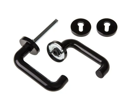 63-7515-11　Polyamide Black Door Lever With Concealed Fixings, 38mm Fixing Centres　1.64.0632.0