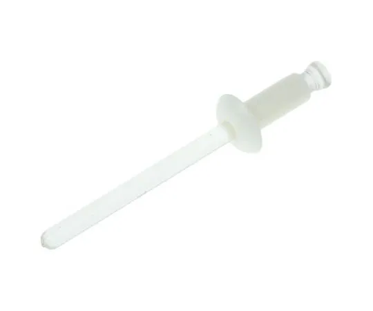 63-7515-30　11.2mm White Plain Nylon Clinch Rivet, 4.8mm diameter, 5 → 8 mm Thickness　CR 48-2-2