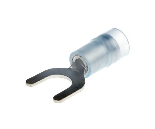 63-7459-84　RS PRO Insulated Crimp Spade Connector, 1.5mm² to 2.5mm², 16AWG to 14AWG, M5 (#10) Stud Size Nylon, Blue　267-3818