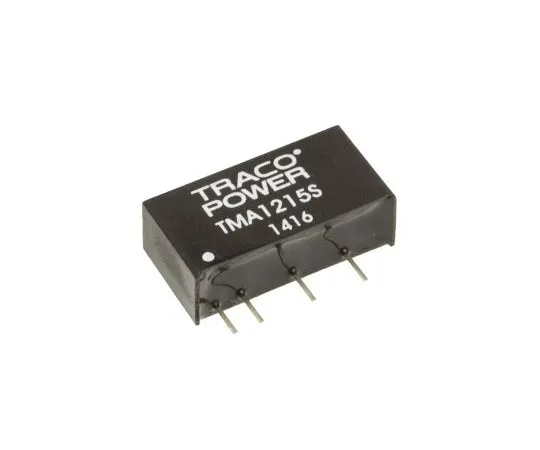 63-7415-66　TRACOPOWER TMA 1W Isolated DC-DC Converter Through Hole, Voltage in 10.8 → 13.2 V dc, Voltage out 15V dc　TMA 1215S