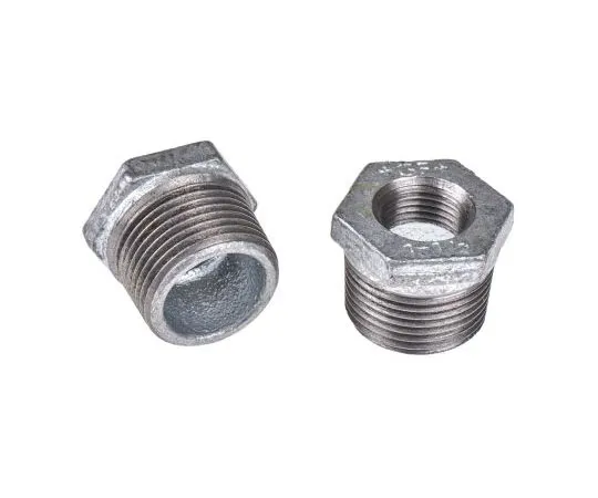 63-7443-86　Georg Fischer Malleable Iron Fitting Reducer Bush, 1 in BSPT Male (Connection 1), 1/2 in BSPP Female (Connection 2)　770241226