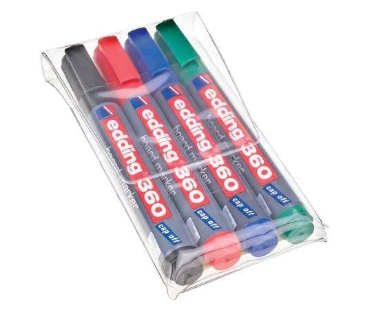 63-7437-75　Edding White Board Marker, 4 Assorted　360/4S