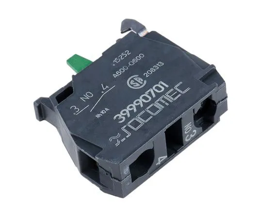 63-7432-24　Socomec, NO (1), Auxiliary Contact Block, 2.8 A dc, 3 A ac　39990701