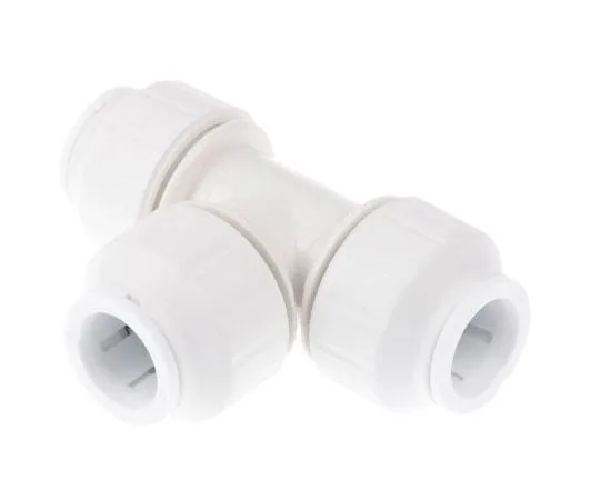 63-7539-65　John Guest PEM0215W Tee PVC Pipe Fitting, 15mm dia.　PEM0215W