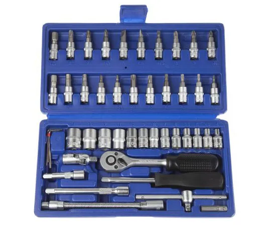 63-7546-21　MTI 568-514, 46 Piece Socket & Wrench Set 1/4 in Square Drive　568-514