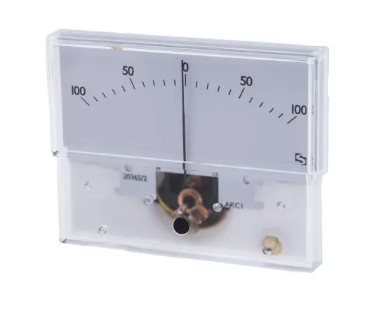 63-7417-95　Sifam Tinsley Analogue Panel Ammeter 50μA DC, 32.3mm x 73.7mm, ±1.5 % Moving Coil　IS 11005