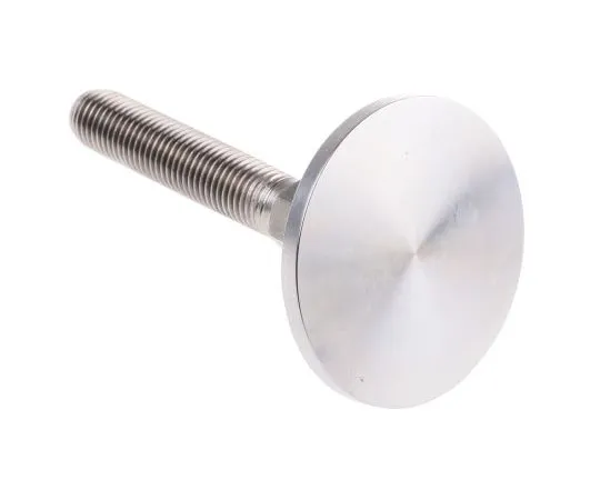 63-7492-50　Nu-Tech Engineering Stainless Steel Adjustable Feet A080/016 70mm Dia. 114mm 2000kg Static load Capacity ,75mm M16　A080/016
